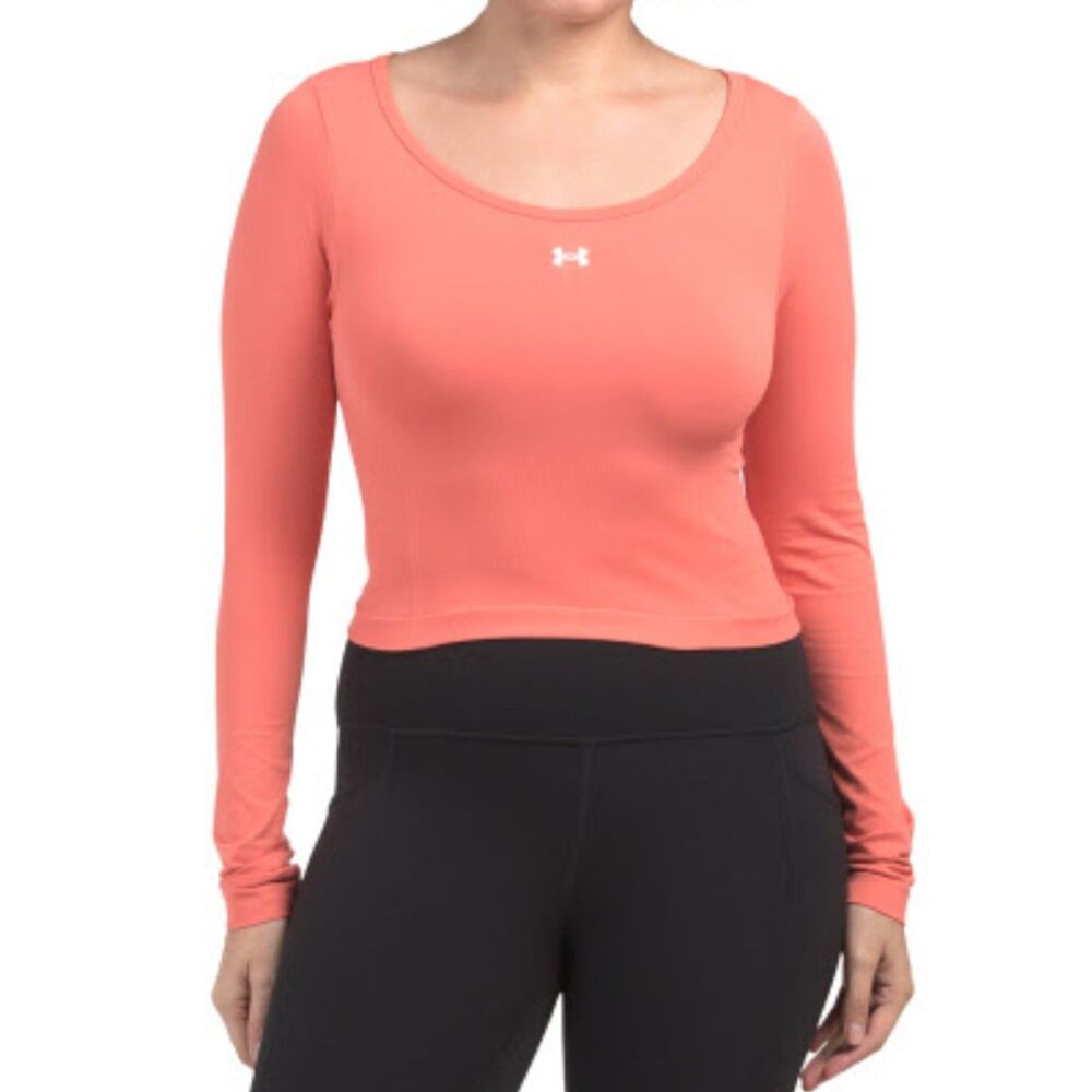 NWT Under Armour Coral Vanish Seamless Athletic Long Sleeve Top Sz M